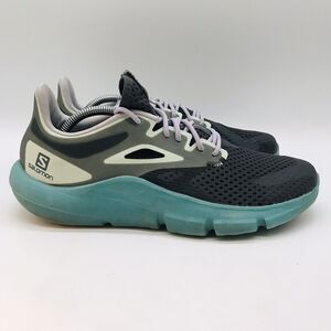 Salomon Predict MOD Shoe 413122 Womens 8 Gray Mint Teal Gorpcore Lace Up Sneaker